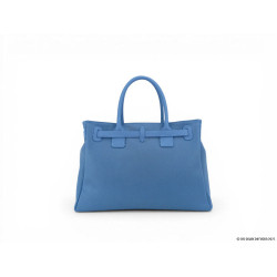 Sac &agrave; main capri coloris lavande. Fabrication italienne