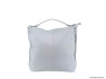 sac cabas mon-sac-italien en cuir graine blanc avec bandouliere amovible Ludmilla