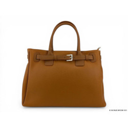 Sac femme Capri en cuir pleine fleur Camel. Collection Automne-Hiver 2026-2027