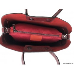 Int&eacute;rieur sac &agrave; main bordeaux