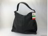 sac hobo parma cuir noir  italien