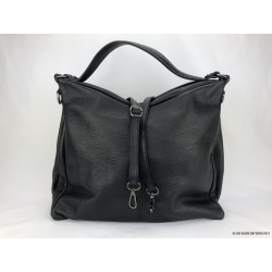 sac hobo cuir noir parma avec bandouliere