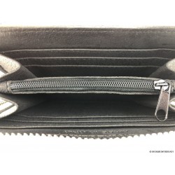 Porte-carte en cuir blanc - Blanco - vue int&eacute;rieur