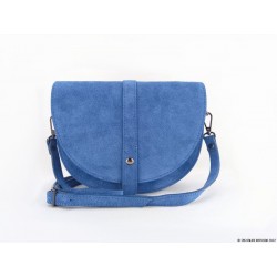 Sac besace d'été en cuir velours italien Lido