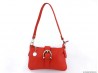 sac pochette en cuir rouge Hollie