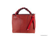 Sac en cuir italien rouge Torsadia